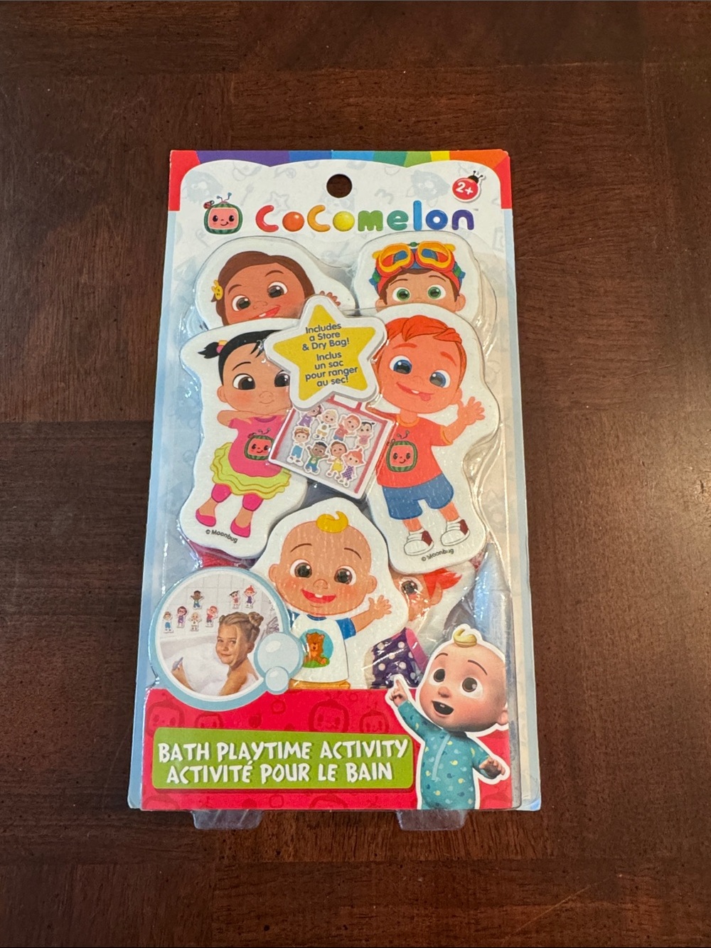 Cocomelon Bath Playtime Activity Foam Character Pieces Crayon and Bag JJ